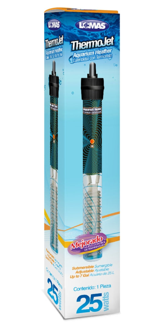 CALENTADOR SUMERGIBLE C/TERMOSTATO THERMOJET 25 W
