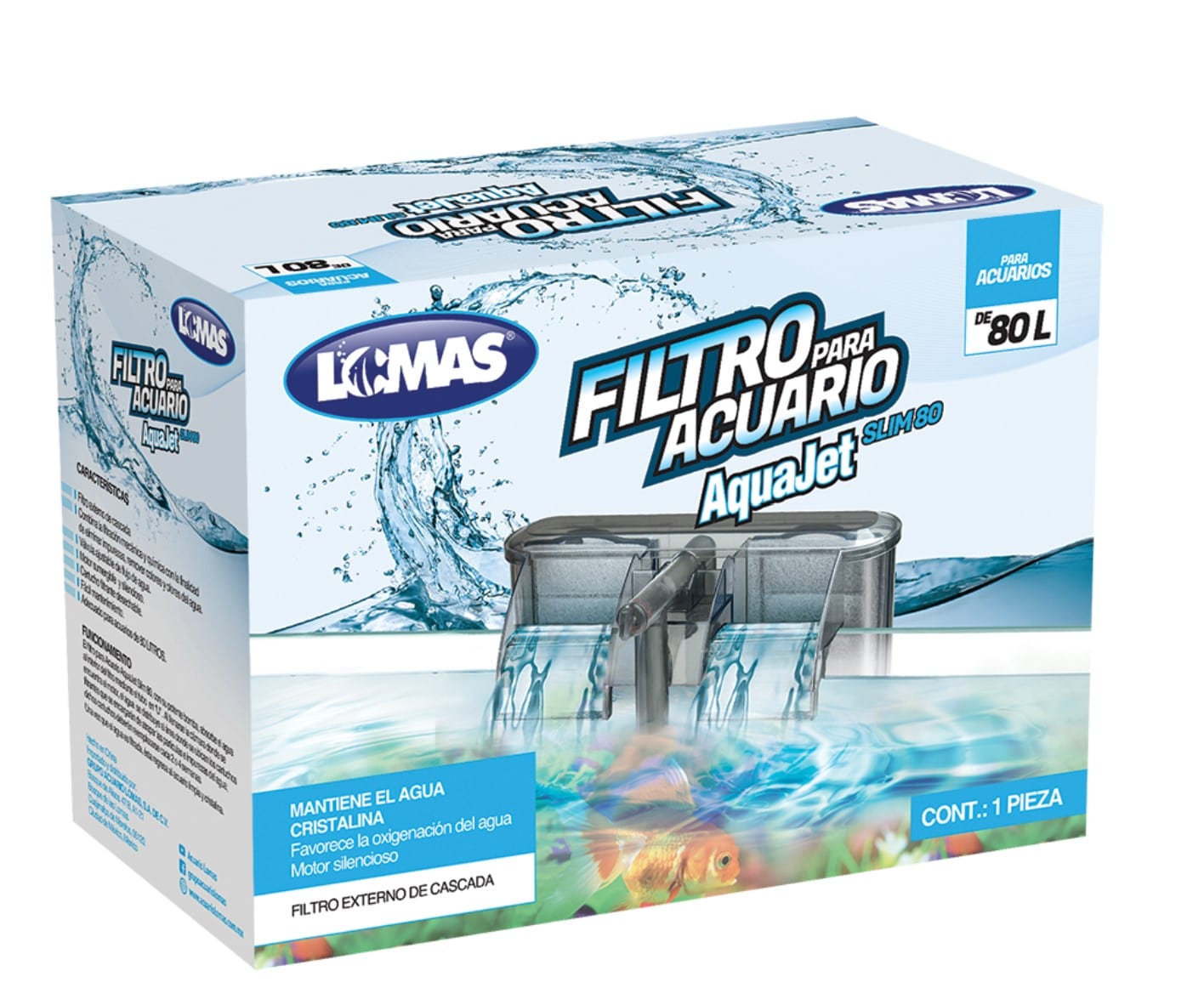 FILTRO EXTERNO AQUAJET SLIM 80 L