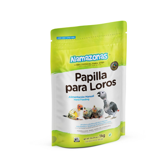 Papilla Para Loros (Psitácidos)