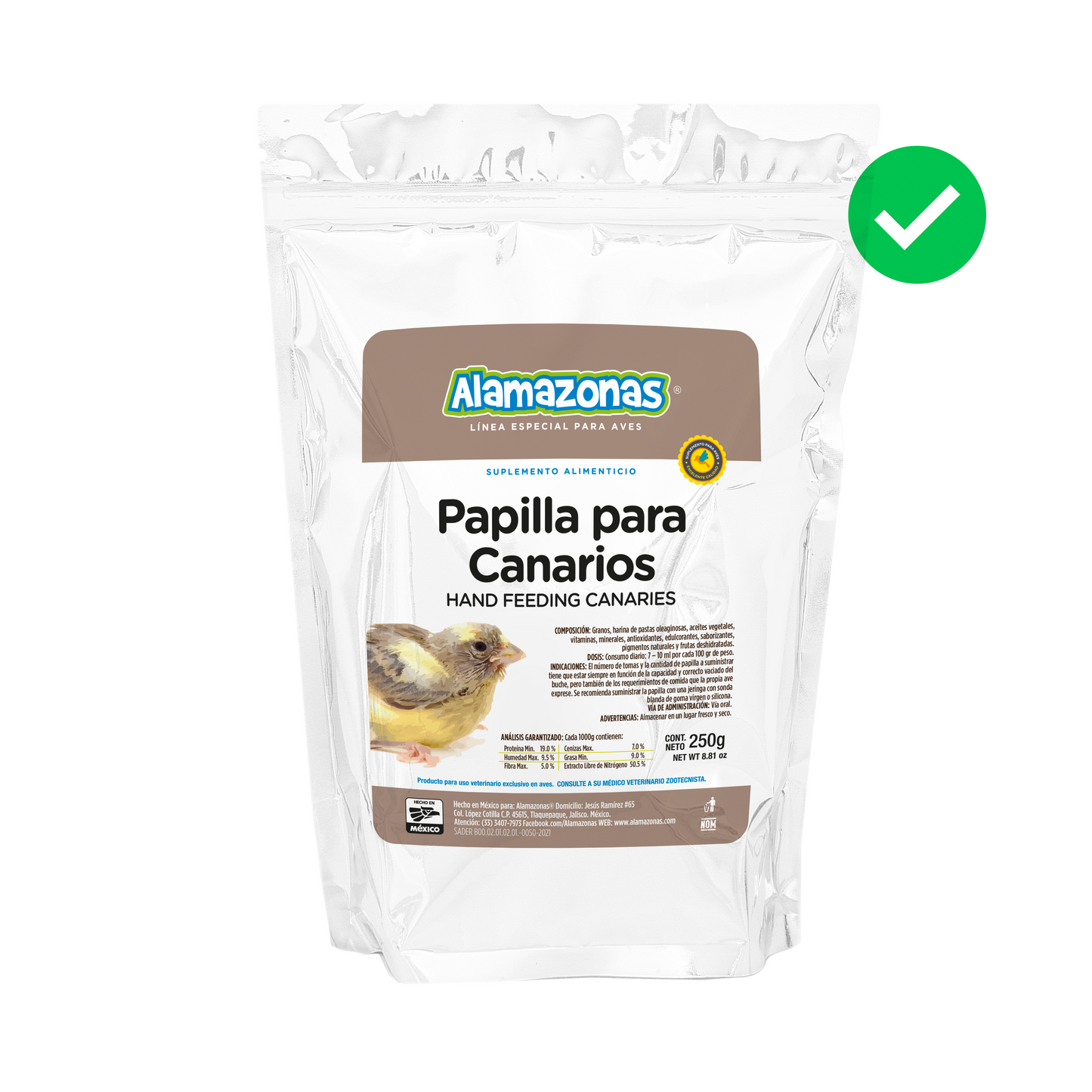 Papilla Para Embuchar Canarios Canaries