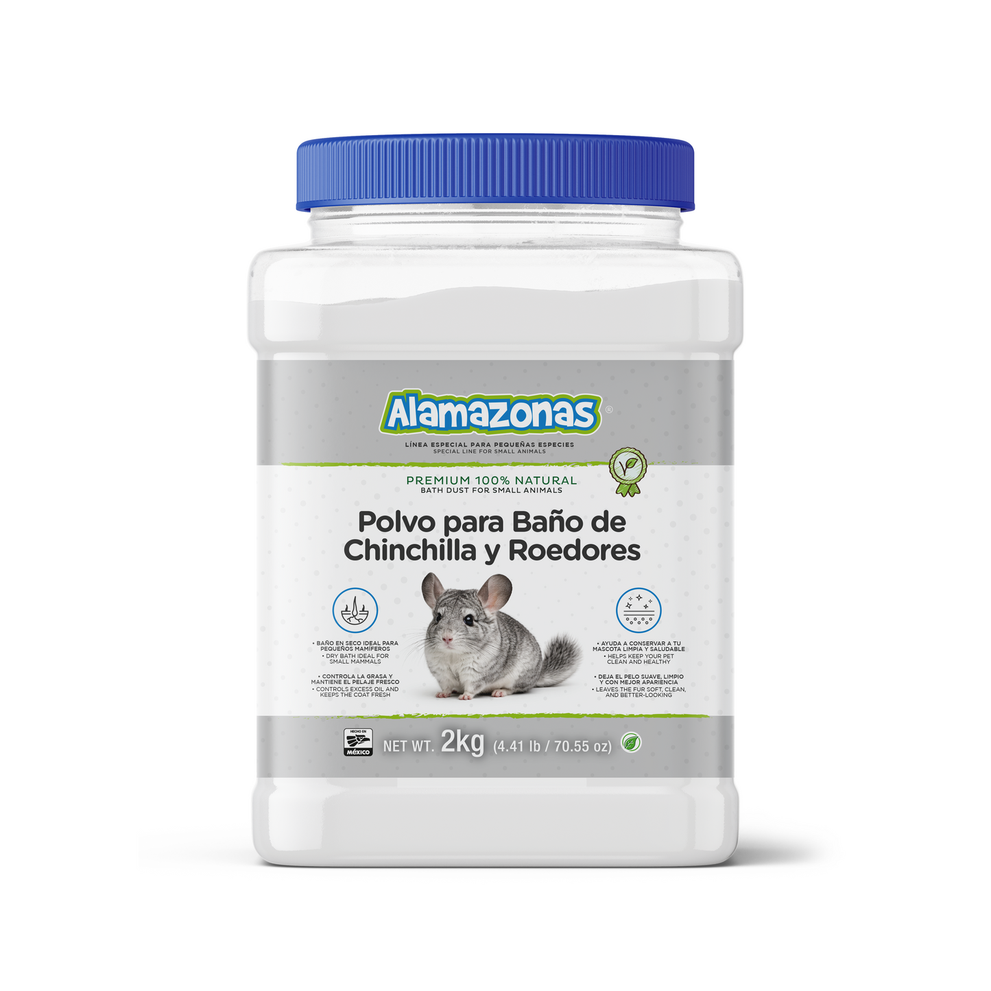 Polvo para Baño de Chinchillas y Roedores