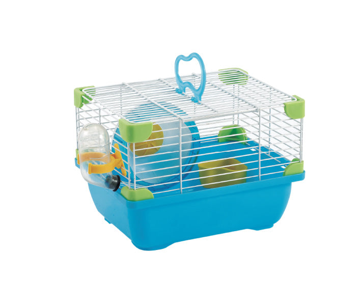 Jaula Plastica P/Hamster Alamazonas Hamster Land Importada (Azul) 24.0x18.3x16.0