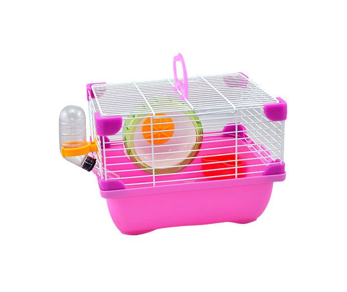 Jaula Plastica P/Hamster Alamazonas Hamster Land Importada (Rosa) 24.0x18.3x16.0