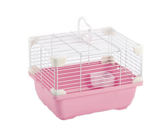Jaula Plastica P/Hamster Alamazonas Hamster Land Importada (Rosa) 24.0x18.3x16.0