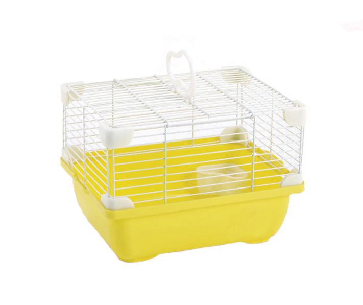 Jaula Plastica P/Hamster Alamazonas Hamster Land Importada (Amarillo) 24.0x18.3x16.0
