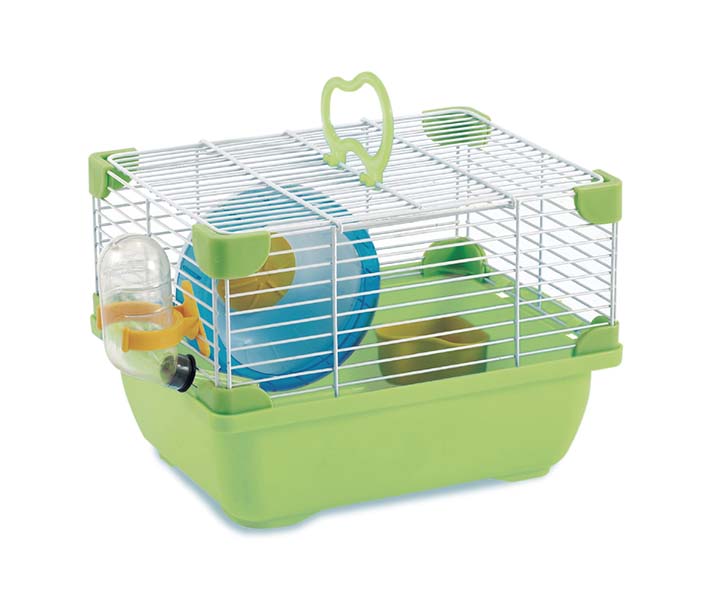 JAULA PLASTICA P/HAMSTER SUNNY HAMSTER LAND IMPORTADA (VERDE) 24.0X18.3X16.0