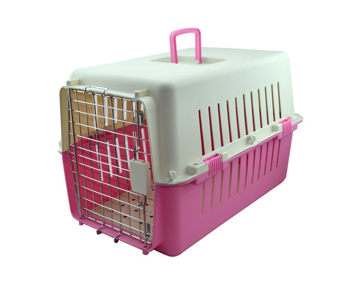 Transportadora Chica P/Perro Alamazonas Importada Rosa 61 X 40 X 39cm C/Tapete