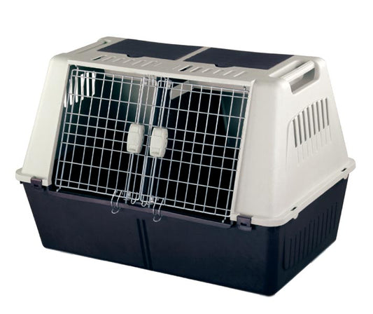 Transportadora Duplex  C/Division P/Perro Alamazonas Importada 2 Puertas 82 X 51 X 67cm