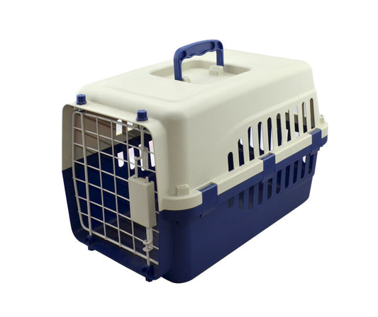 Transportadora Super Economica P/Mascotas Importada Puerta Metalica V/Colores 45x30x29cm