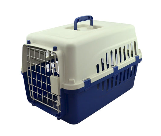 Transportadora Super Economica P/Mascotas Importada Puerta Metalica V/Colores 55x38.5x35.2cm