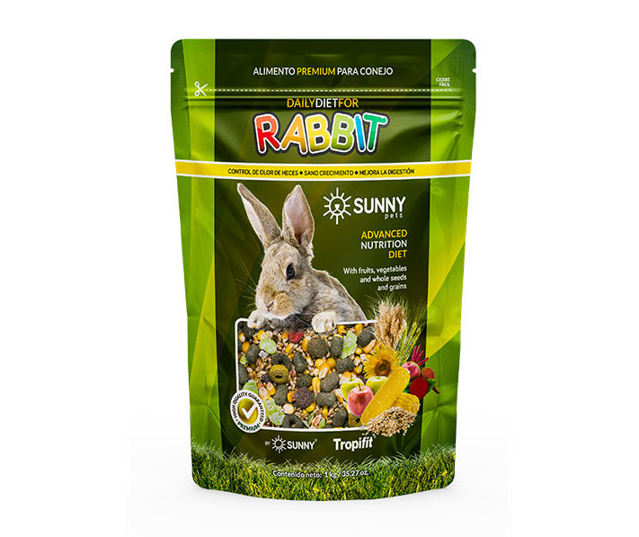Alimento Premium Alamazonas By Tropifit Imp P/ Conejos 1000g (Frutas, Vegetales, Semillas Y Cereales Enteros)