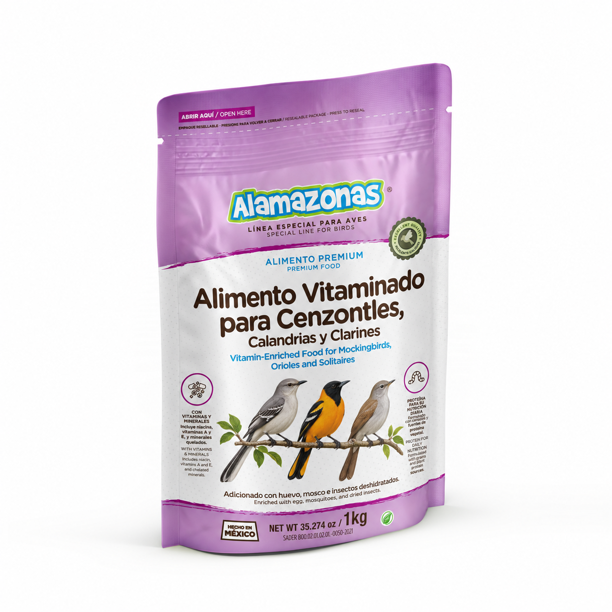 Alimento Vitaminado para Cenzontles, Calandrias y Clarines