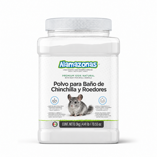Polvo para Baño de Chinchillas y Roedores