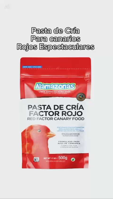 Pasta De Cría Factor Rojo Canarios
