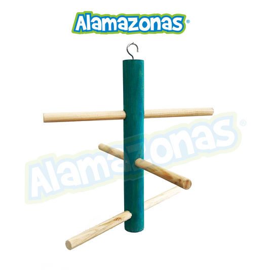 Columpio De Madera Para Aves