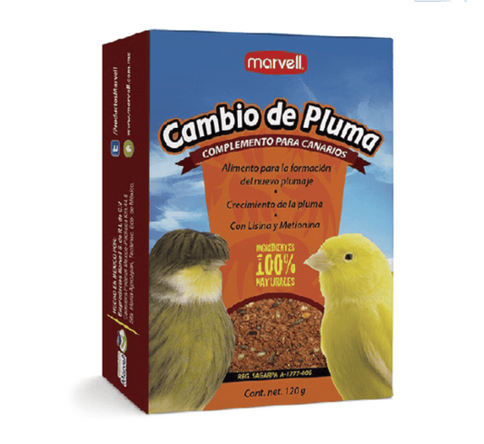 Complemento Cambio de Pluma para Aves Marvell