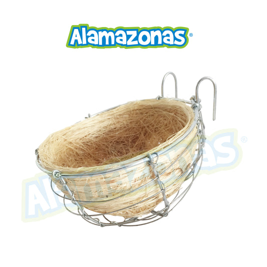 Nido Ixtle Forro Con Base Metalica