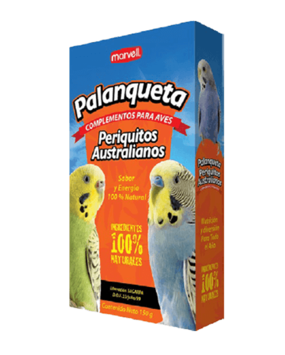 Palanqueta Periquitos australianos 3 pz / 150 g